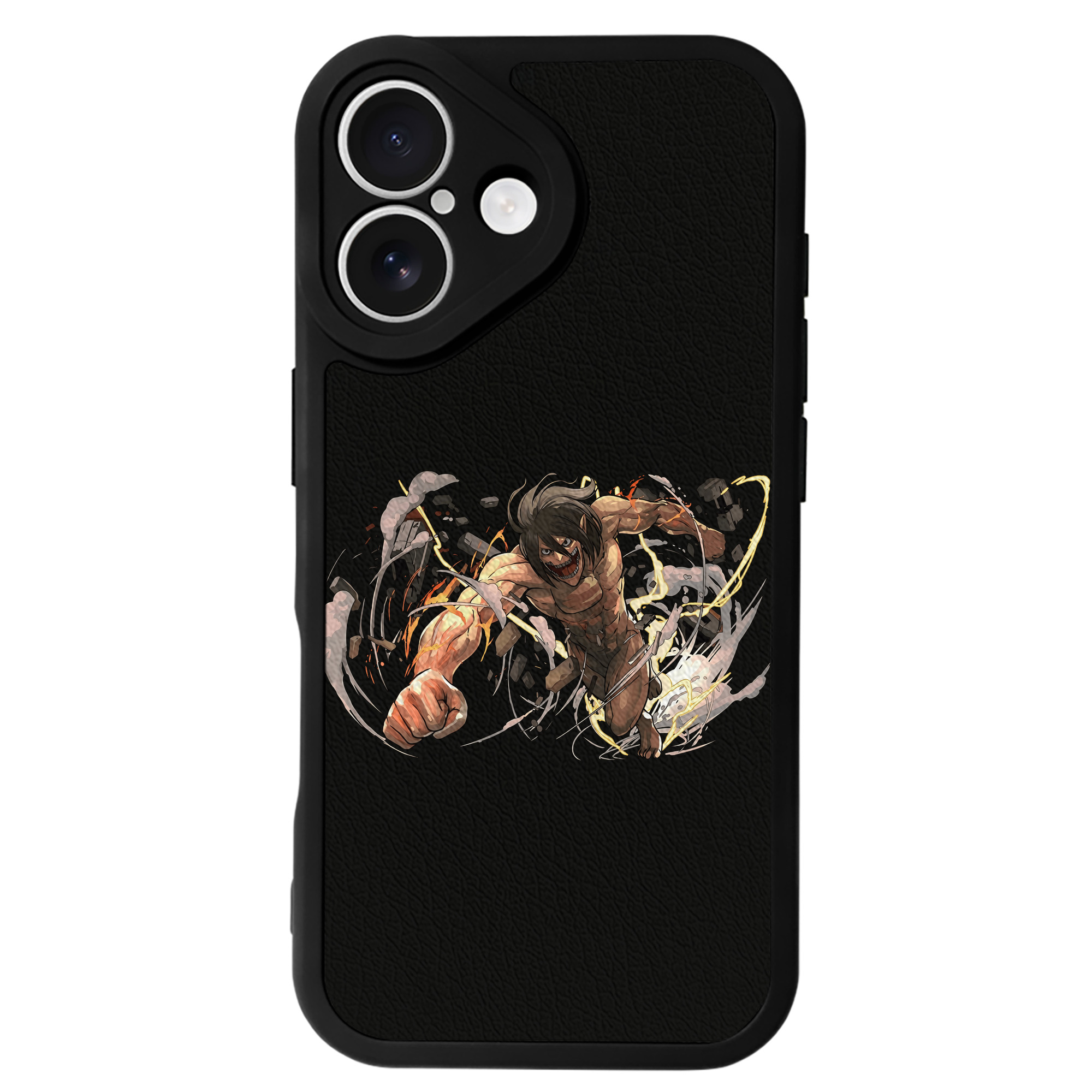 （画像用） 進撃の巨人 Attack on Titan 【iPhone 16シリーズ対応】シリコンスマホケース（レザー調） 材質：シリコン